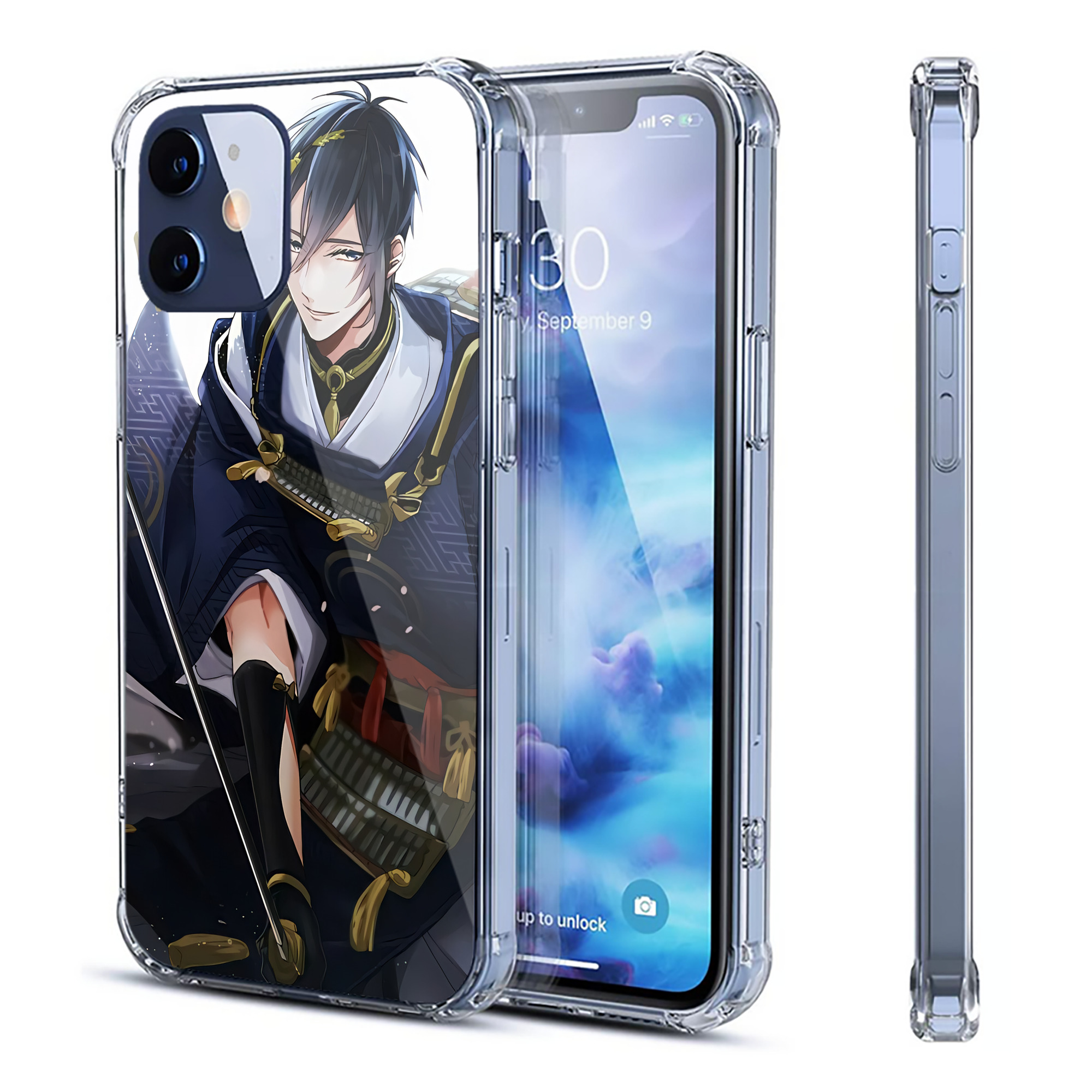 （画像用） 刀剣乱舞 Touken Ranbu 【iPhone 12シリーズ対応】透明スマホケース（クリアソフトケース）